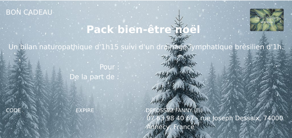 bon cadeau offre de noël